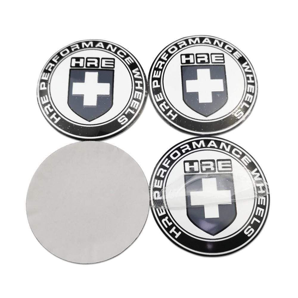 4PCS 56mm Advan HRE JAF Car Wheel Center Hub Cap Sticker Auto Tire Emblem Badge Decal