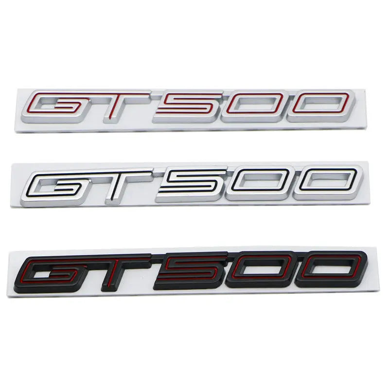 3D Metal GT500 Side Emblem Badge Sticker Rear Trunk Decals for Ford Mustang - larahd