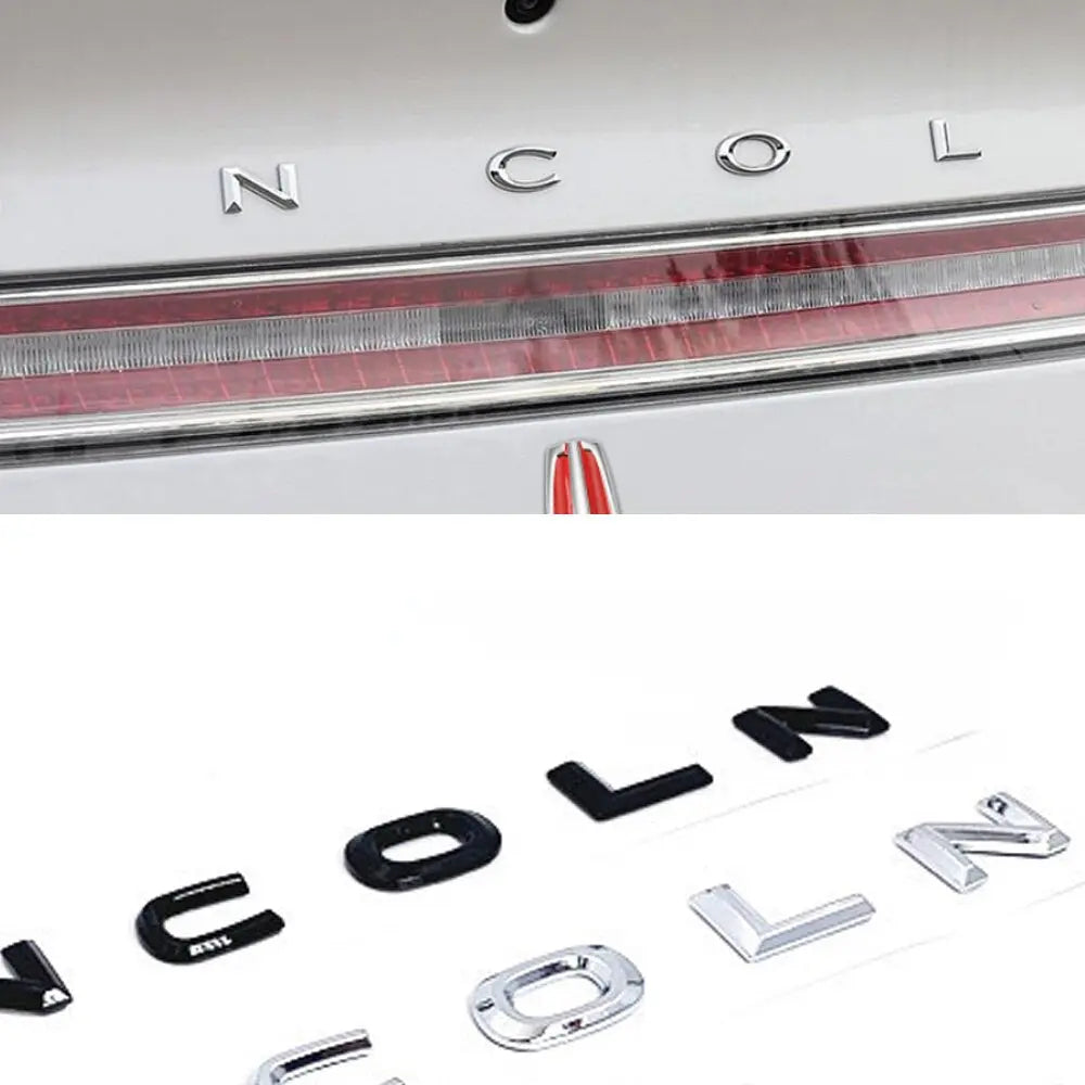 For Lincoln Rear Sticker Lincoln Trunk Emblem Sticker For MKC MKX KMZ Voyager Navigator - larahd