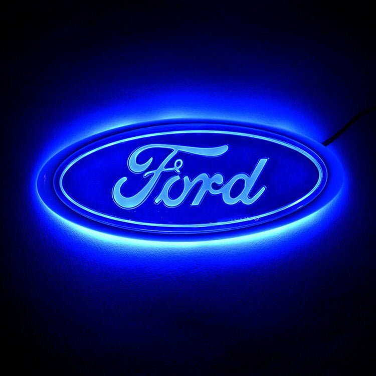 LED Emblem Rear Sticker for Ford Focus Mondeo Front Badge Light Rear Tail Decal - larahd