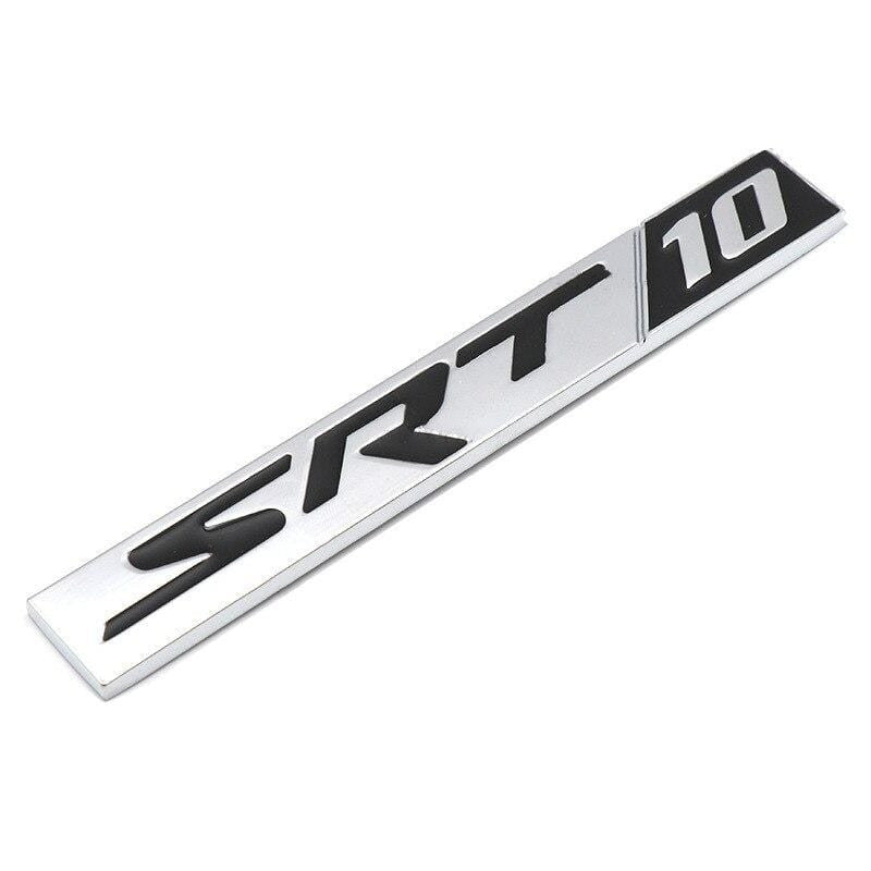 Metal Car Body Decoration for SRT8 SRT6 Logo Car Rear Side Sticker for Dodge Charger Challenger Caliber Jcuv Ram Journey Caravan