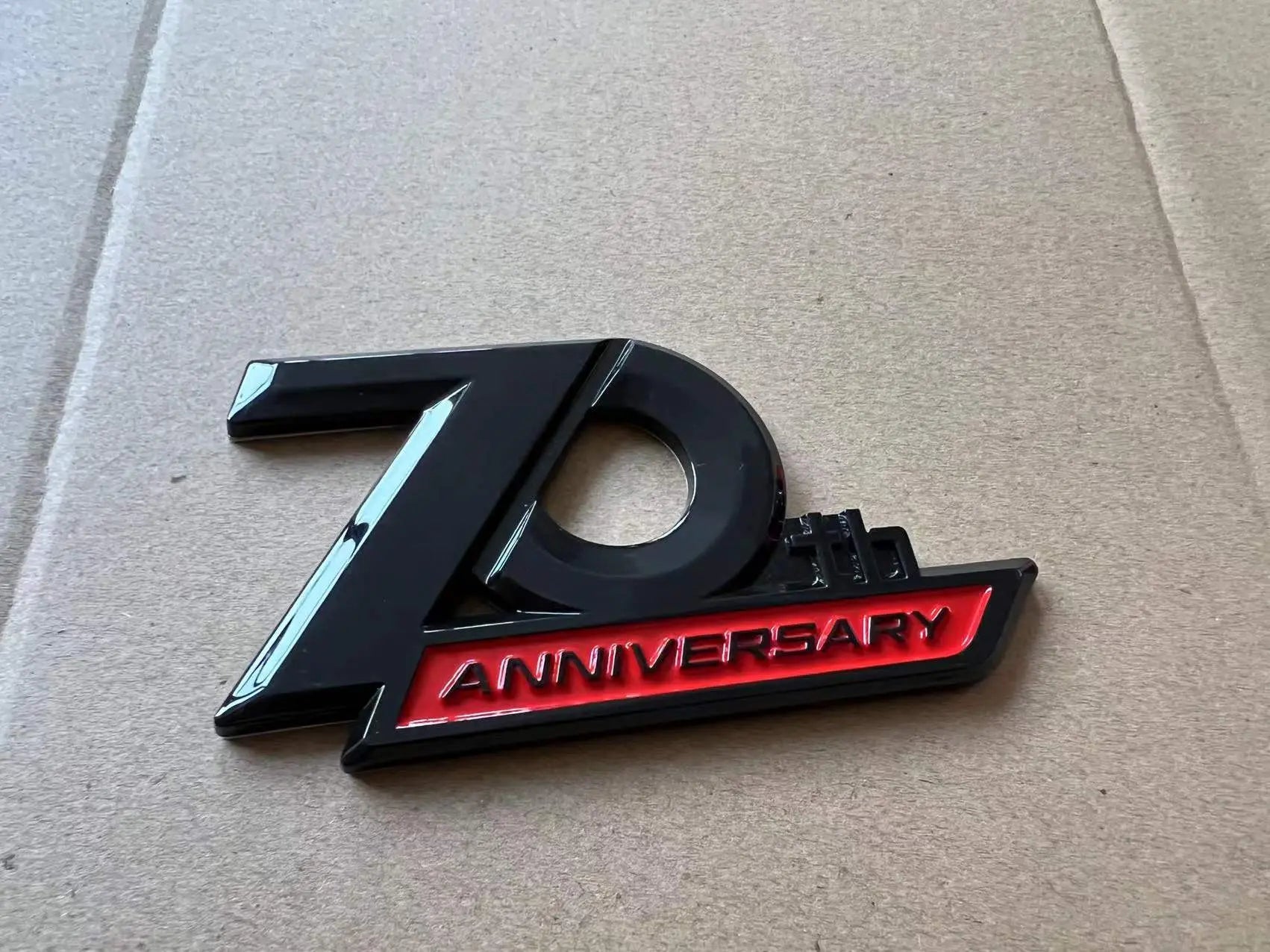 1 pic Side Emblem 70th Anniversary 3D Emblem Trunk Badge Sticker For Toyota Land Cruiser