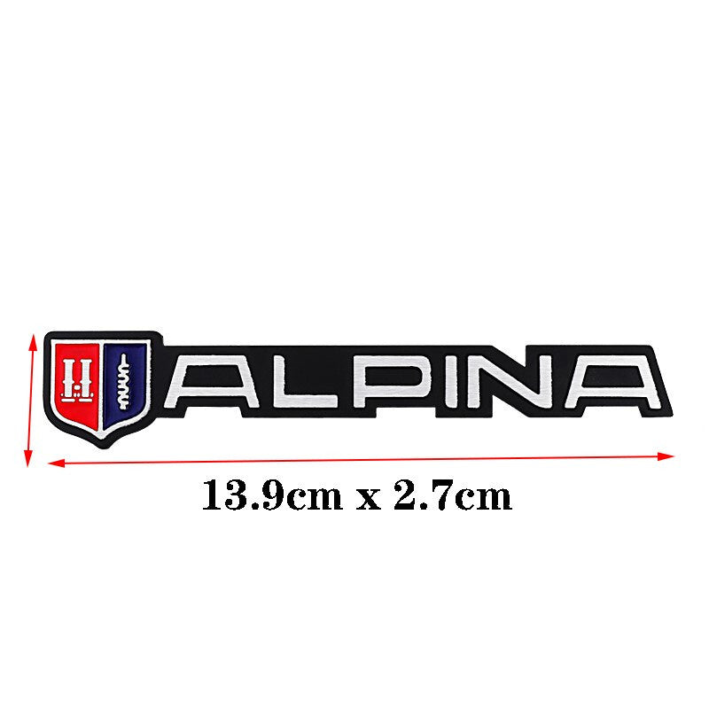 Metal Alpina Grille Emblem Badge Auto Trunk Rear Tailgate sticker