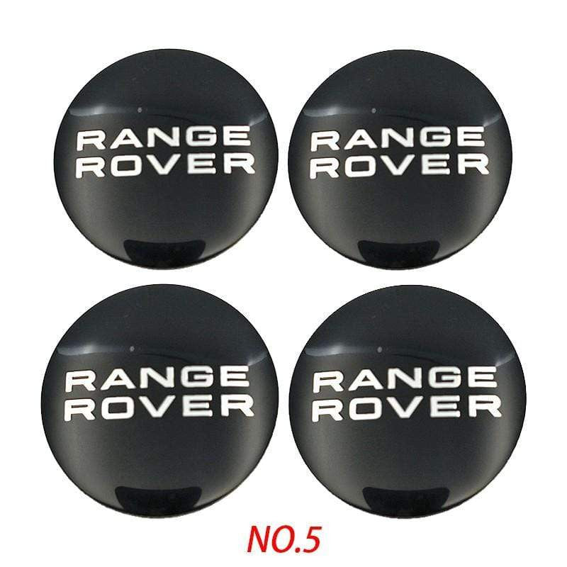 4PCS 56mm Land Rover Range RoverCar Wheel Center Hub Cap Sticker Auto Tire Emblem Badge Decal - larahd