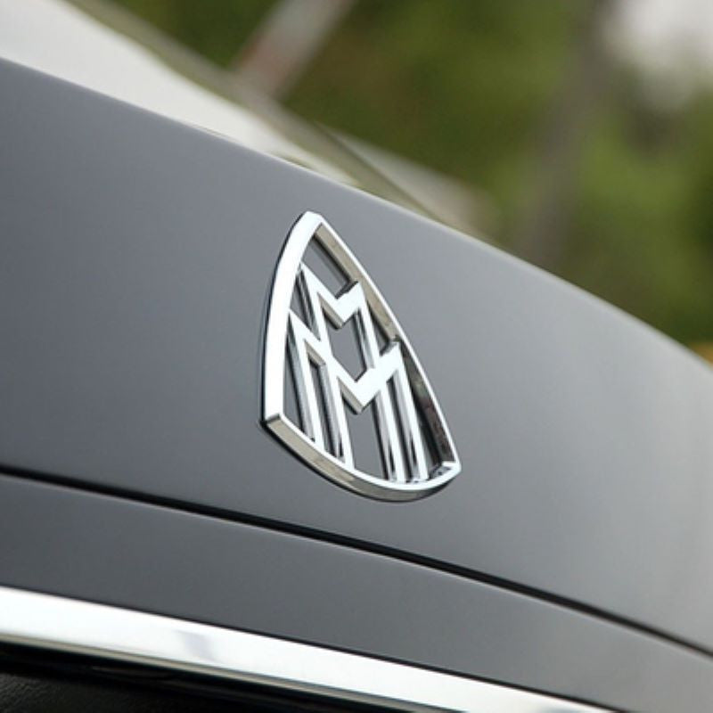 Maybach Front Standing Metal Mark Emblem Bonnet Hood Ornament Rear Badge for Mercedes-Benz