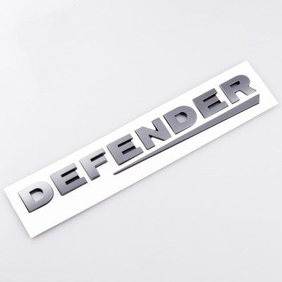 1X ABS Lettering Badge Emblem 90 110 Tailgate Sticker Defender Trunk Decal Land Rover - larahd