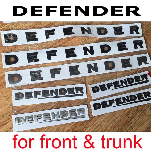 Land Rover DEFENDER Refitting Front Hood Lower Trunk Sticker Emblem - larahd