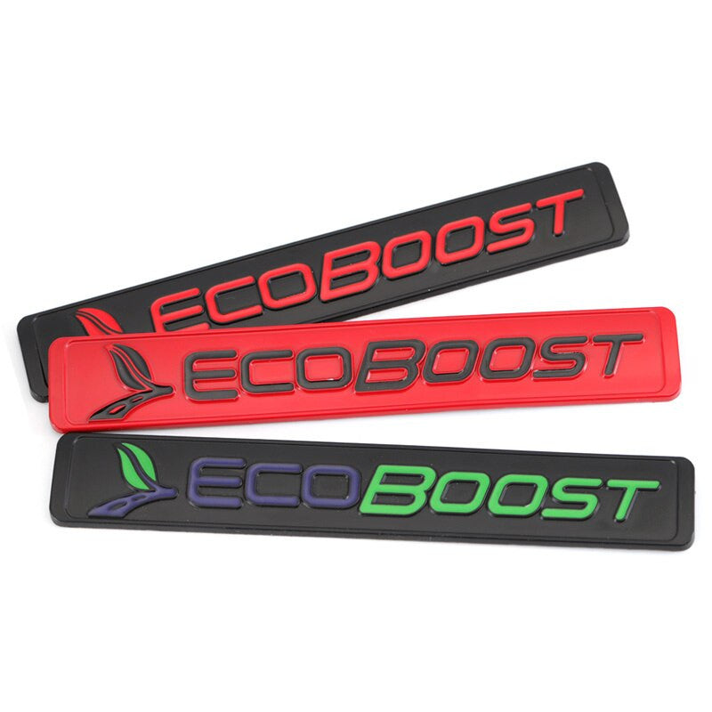 Metal Ecoboost Sticker Emblem Badge Decal for Ford Focus 2 3 4 Fiesta Kuga Escape Mondeo Edge - larahd