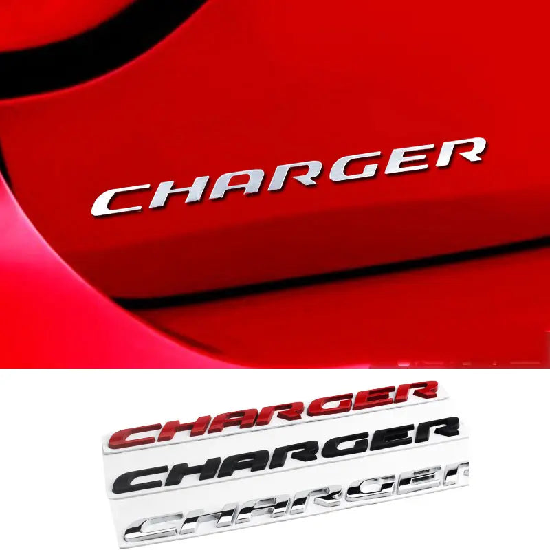 Metal Raider Charger Fender Rear Trunk Emblem Badge for Dodge Charger GT AWD 500 SRT R/T - larahd