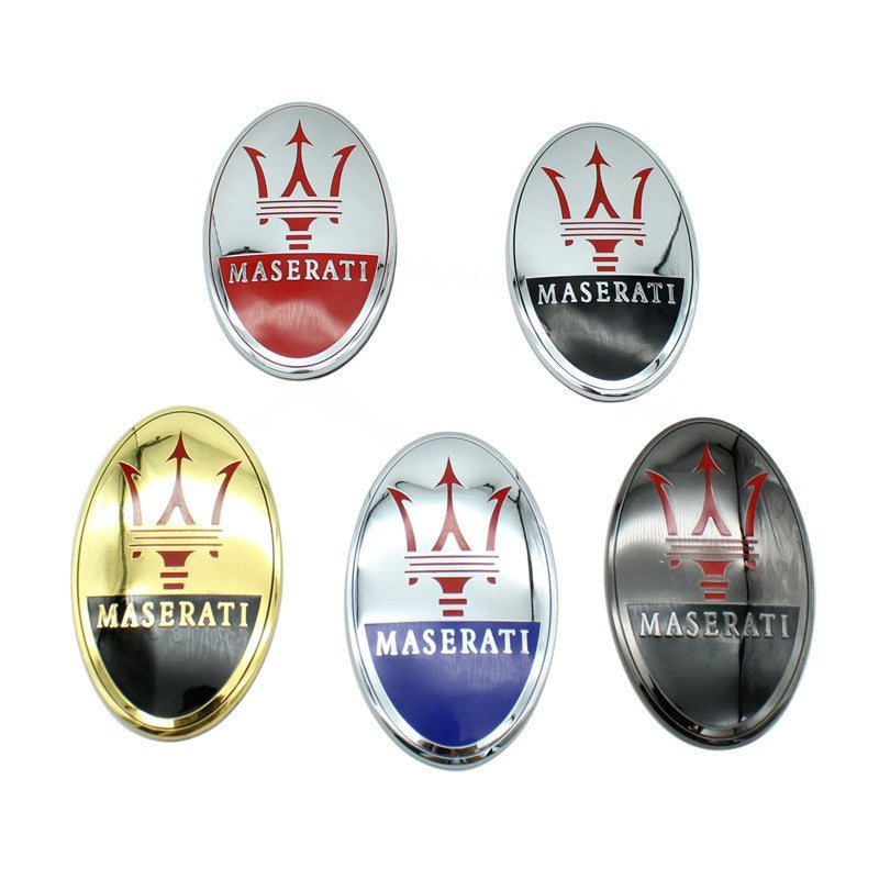 Maserati GT Car Front Hood Emblem Sticker Decal Badge Quattroporte Levante - larahd