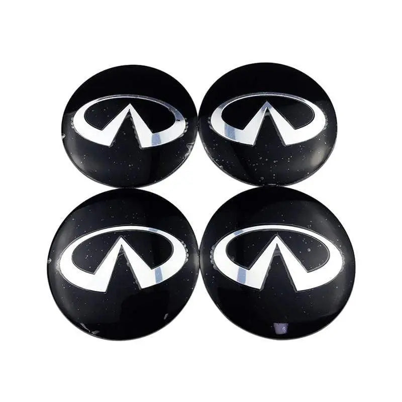 4PCS 56mm Infiniti Car Wheel Center Hub Cap Sticker Auto Tire Emblem Badge Decal - larahd