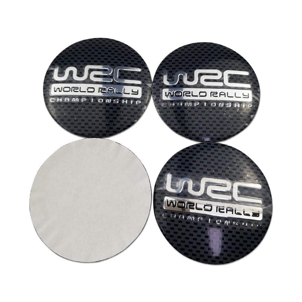 4PCS 56mm WRC World rally championship Car Wheel Center Hub Cap Sticker Auto Tire Emblem Badge Decal