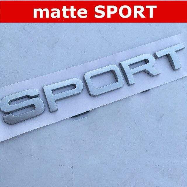 Round Font Letter Emblem Badge for DISCOVERY 4 V8 HSE SPORT Car  Refitting Hood Rear Trunk Logo Sticker