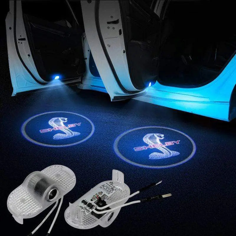 2pcs Door Logo Light LED Laser Projector Step Courtesy Welcome Ghost FOR FORD - larahd