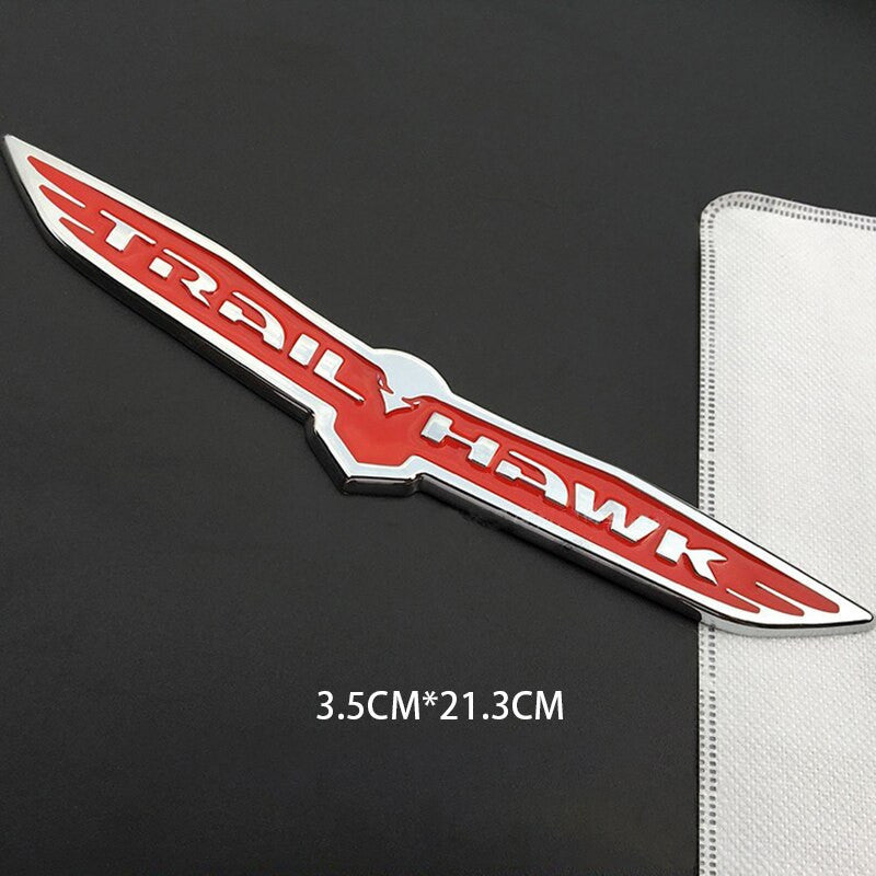 1x Car Fender Tailgate 3D Alloy TRAIL HAWK Emblem Badge Nameplate Sticker