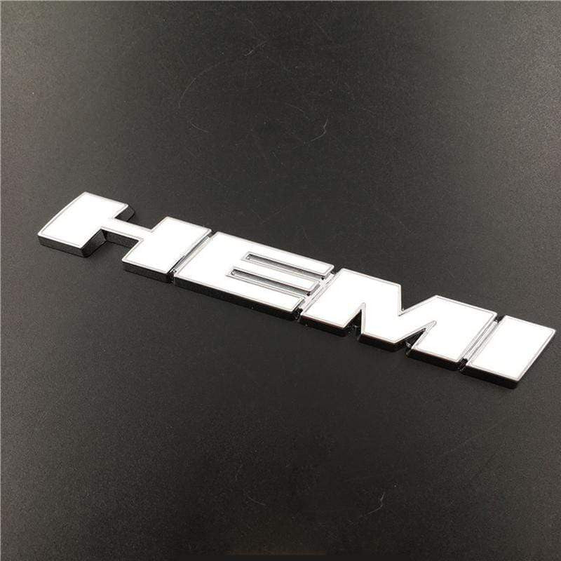 Metal Auto Front Grille Emblem Car Sticker for Dodge HEMI Badge Styling Caliber Jcuv Journey Challenger RAM Caravan Accessories