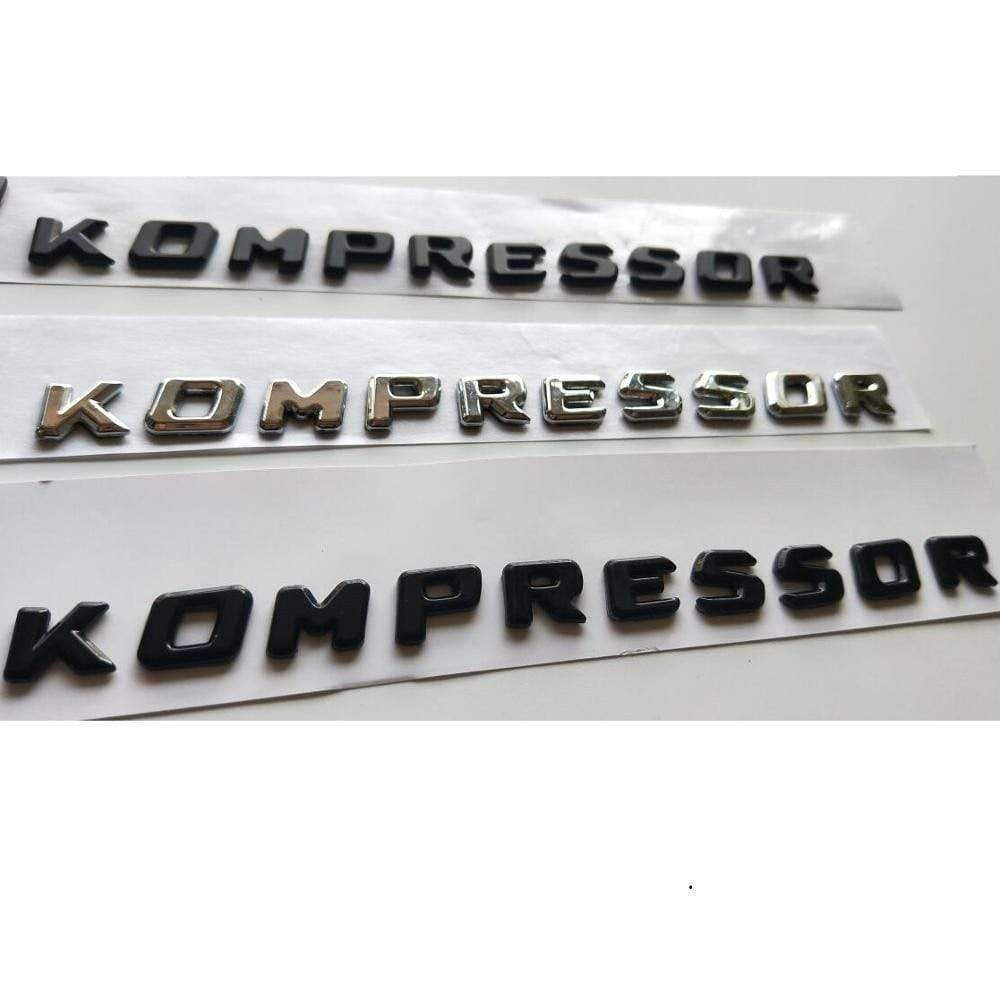 V8 KOMPRESSOR Letters Badge Emblem Emblems Decal Sticker for Mercedes Benz AMG V8KOMPRESSOR