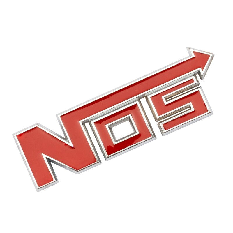 Metal NOS Nitrous Oxide Systems Vintage Car Grill Emblem Badge Decal Sticker - larahd