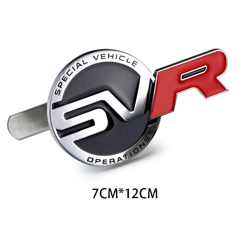 1Pcs Metal Sticker SV SVR Badge Emblem Decals For Range Rover Evoque Defender Discovery