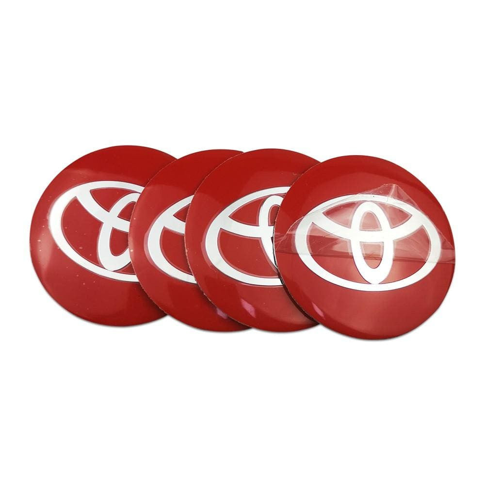 56mm 4pcs Toyota TRD VXR Vios Camry Corolla 4runner Tundra Crown Car Wheel Center Hub Cap Sticker Emblem Badge Decal-Realmancar