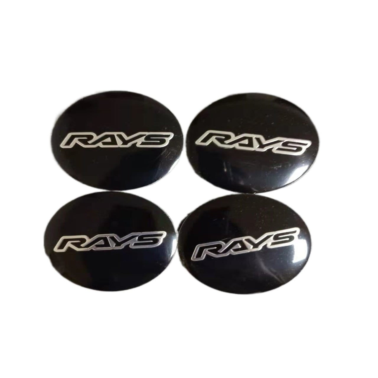 56mm 4PCS RAYS VOLK Racing Car Wheel Center Hub Cap Sticker Emblem Badge Decal-Realmancar