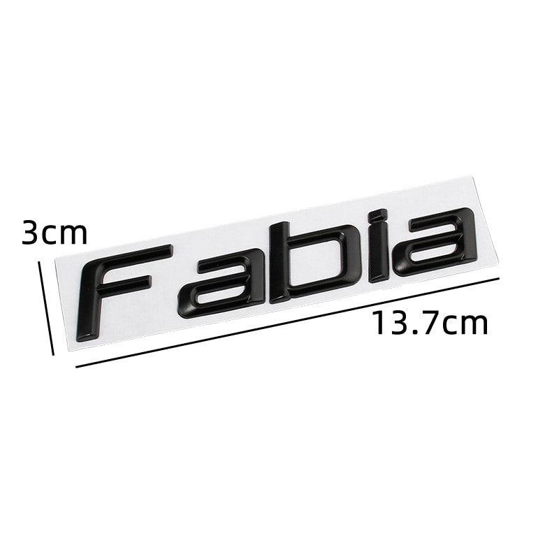 Skoda Rear Trunk Letters Replace Badge Emblem Metal Stickers For Octavia SUPERB FABIA