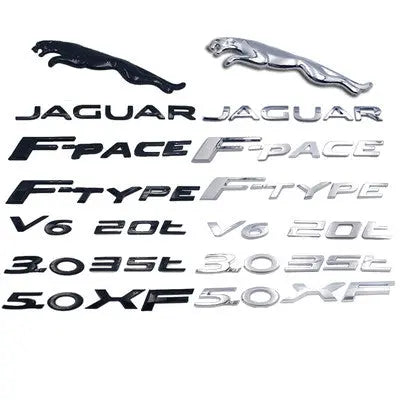 Letter Rear Trunk Emblem Badge Decals for Jaguar E-PACE F-PACE F-TYPE - larahd