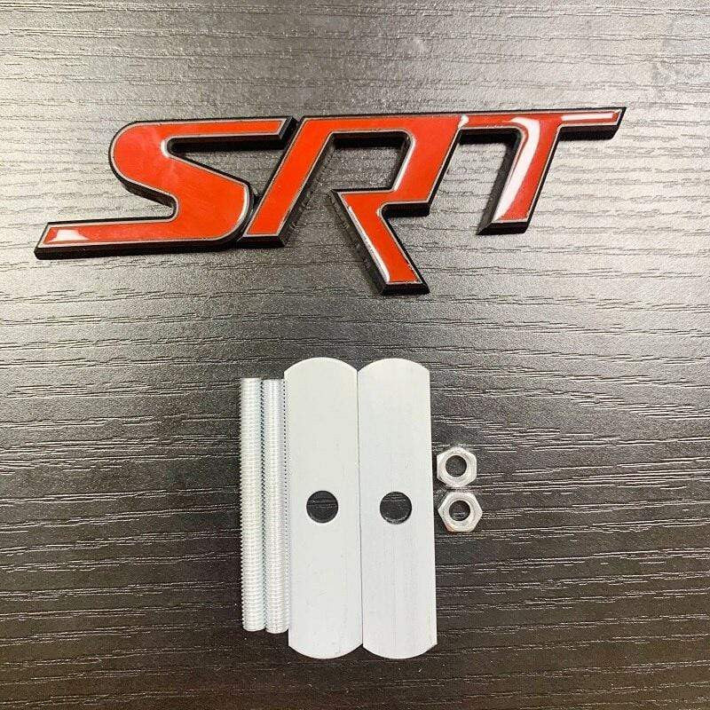 1X Metal Auto Car Styling SRT Front Grill Grille Badge Emblem Sticker Fit For Dodge Charger Challenger