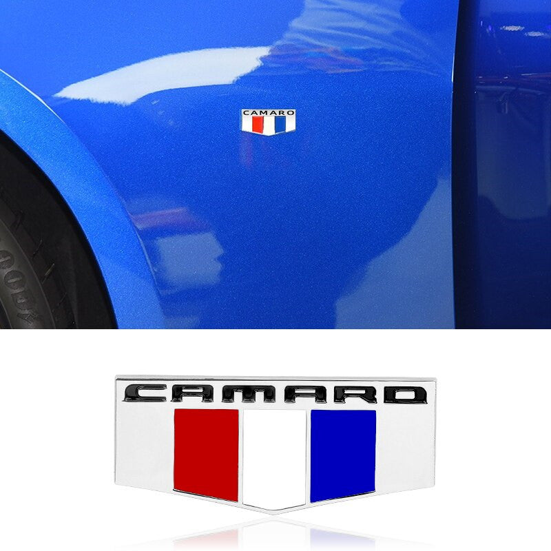 Metal Camaro Badge Emblem Rear Truck Side Fender Sticker Decals For Chevrolet - larahd