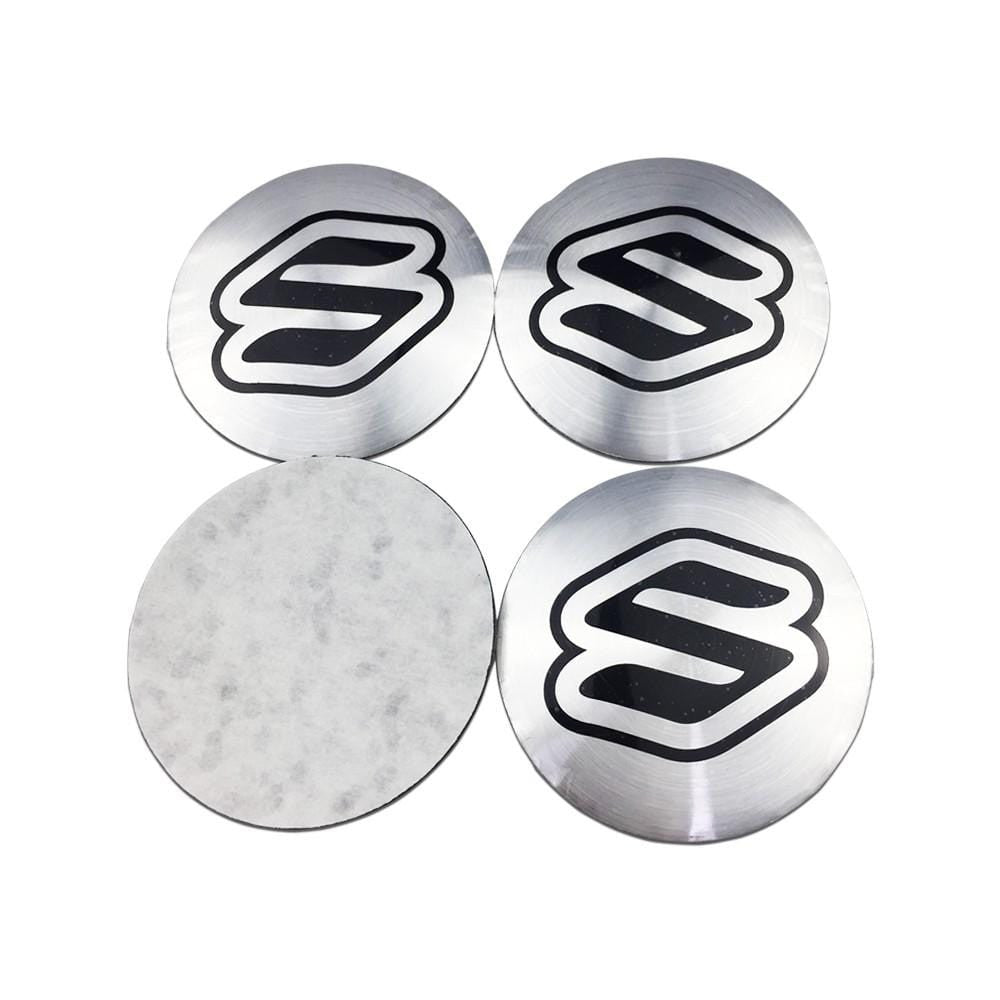 4pcs Car Wheel Center Hub Cap Sticker Cover Metal  56mm Emblem Badge Decal Stickers  Fits Suzuki