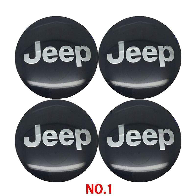 4pcs 56mm Jeep TRAIL RATED 4X4 Snow Mountain Car Wheel Center Hub Cap Sticker Auto Tire Emblem Badge Decal-Realmancar