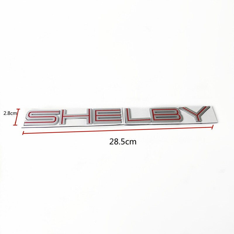 1pcs SHELBY Rear Emblem Badge Sticker for COBRA Mustang GT350 GT500 - larahd