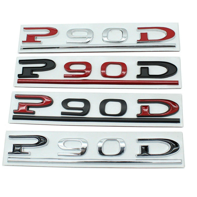 P75D P80D P90D P100D Badge Tesla Rear Trunk Lid Emblem Decal for Model 3 X S Y - larahd