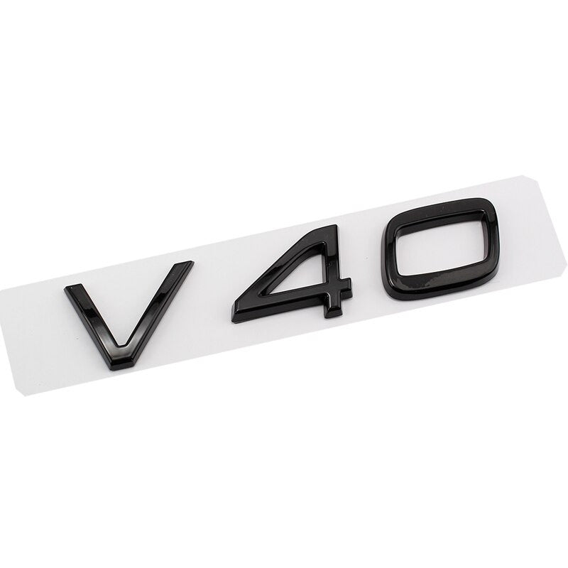 Glossy Black Emblem Sticker For Volvo XC90 XC60 XC40 D2 D5 S80 S90 S60 S40 V40 V60 - larahd