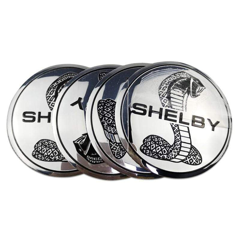 4pcs 56mm Ford Modified Horse Wolf Shelby FOOSE RS ST Car Wheel Center Hub Cap Sticker Emblem Badge Decal