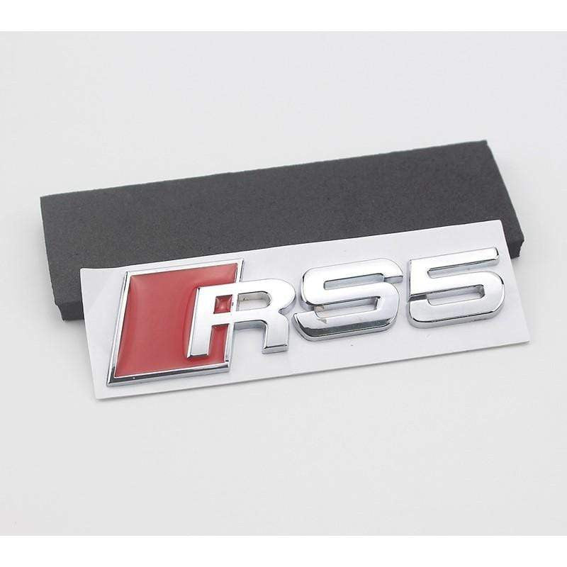 Modified Letetr S3 S4 S5 S6 S8 RS3 RS4 RS5 RS6 RS8 3D Metal Car Sticker for Audi Auto Emblem Badge Decal