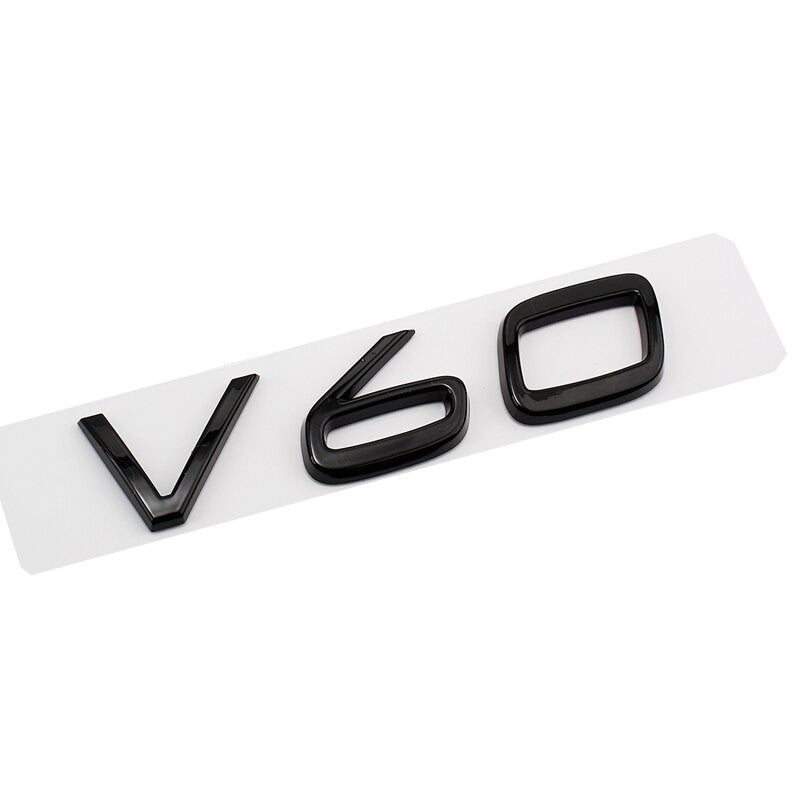 Glossy Black Emblem Sticker For Volvo XC90 XC60 XC40 D2 D5 S80 S90 S60 S40 V40 V60 - larahd