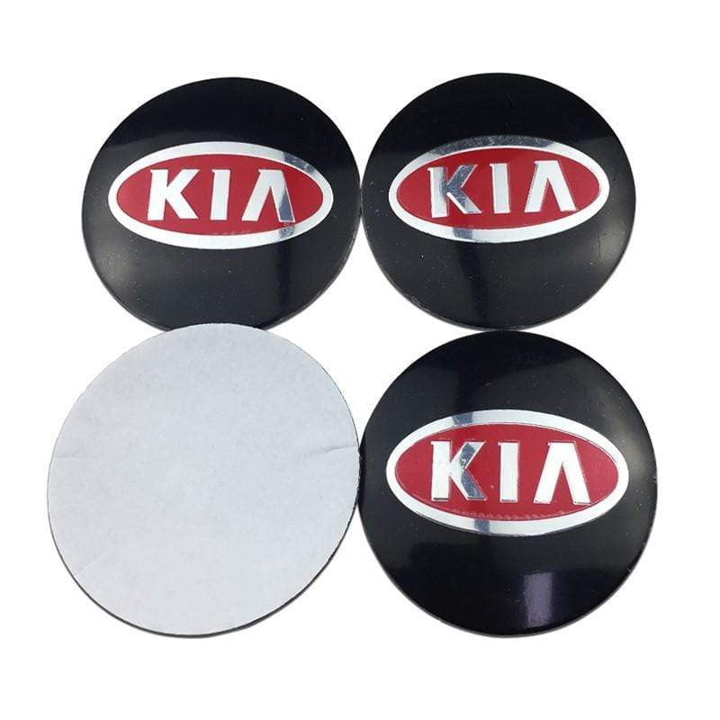 4pcs 56mm KIA K3 K5 Modified Lion Head Car Wheel Center Hub Cap Sticker Auto Tire Emblem Badge Decal