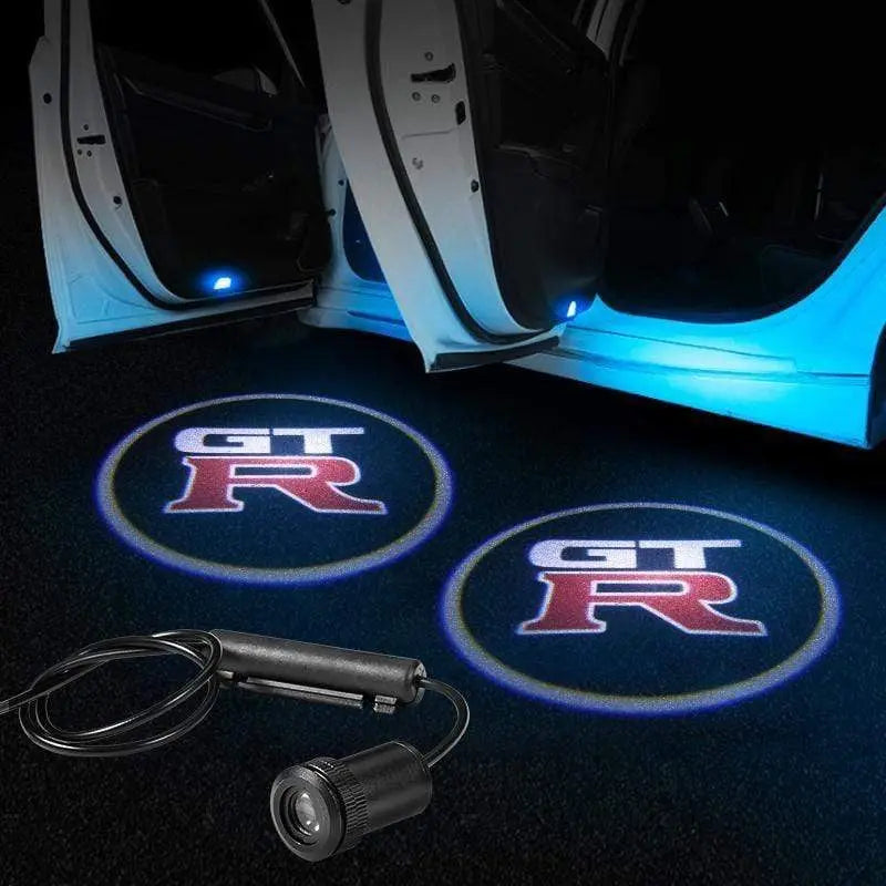 2XPcs Wireless LED Courtesy Car Logo Door Ghost Shadow Projector Light Fit All Nissan