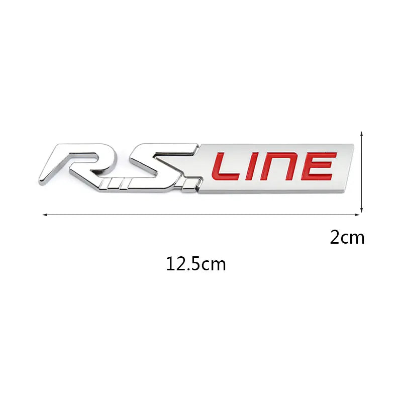 Sticker Emblem Badge Decal for Renault RS Line Clio Megane Scenic laguna Logan - larahd