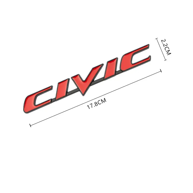 3D Metal VTEC i-VTEC CIVIC Sticker Emblem Badge Decals for Honda City Civic Accord - larahd