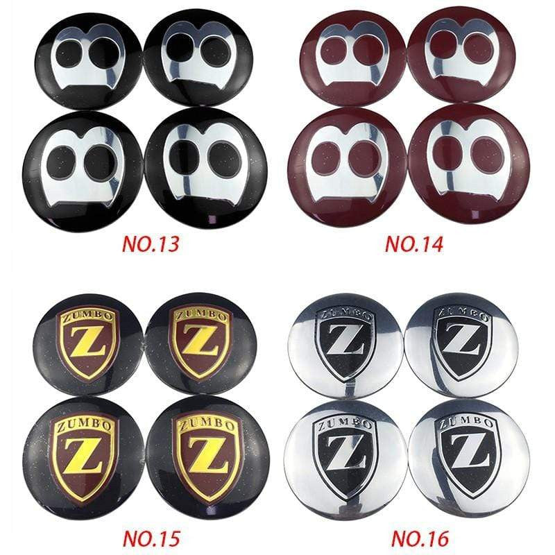 4pcs 56mm Vorsteiner SSR F1 GT ZUMBO Prodriue GTS Car Wheel Center Hub Cap Sticker Auto Tire Emblem Badge Decal Accessories-Realmancar