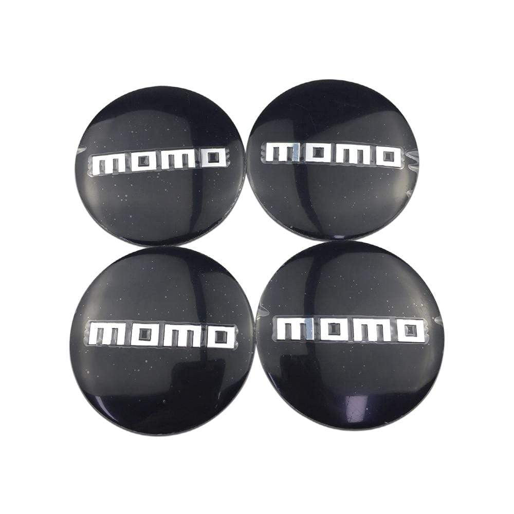 MOMO Logo For  Jaguar Fiat Lancia Corvette BMW Benz Toyota 56mm Wheel Rim Emblem Hub Caps Automobile Styling-Realmancar