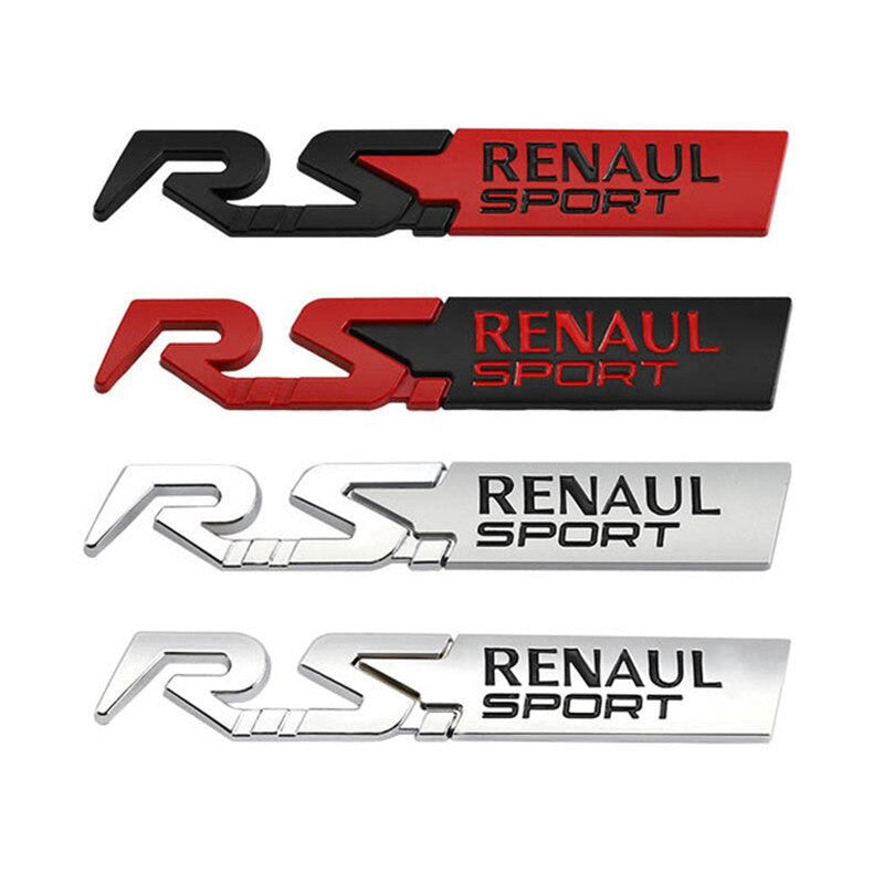 Metal GT Renaul Sport Badge rear Emblem tail sticker For Peugeot Kia - larahd