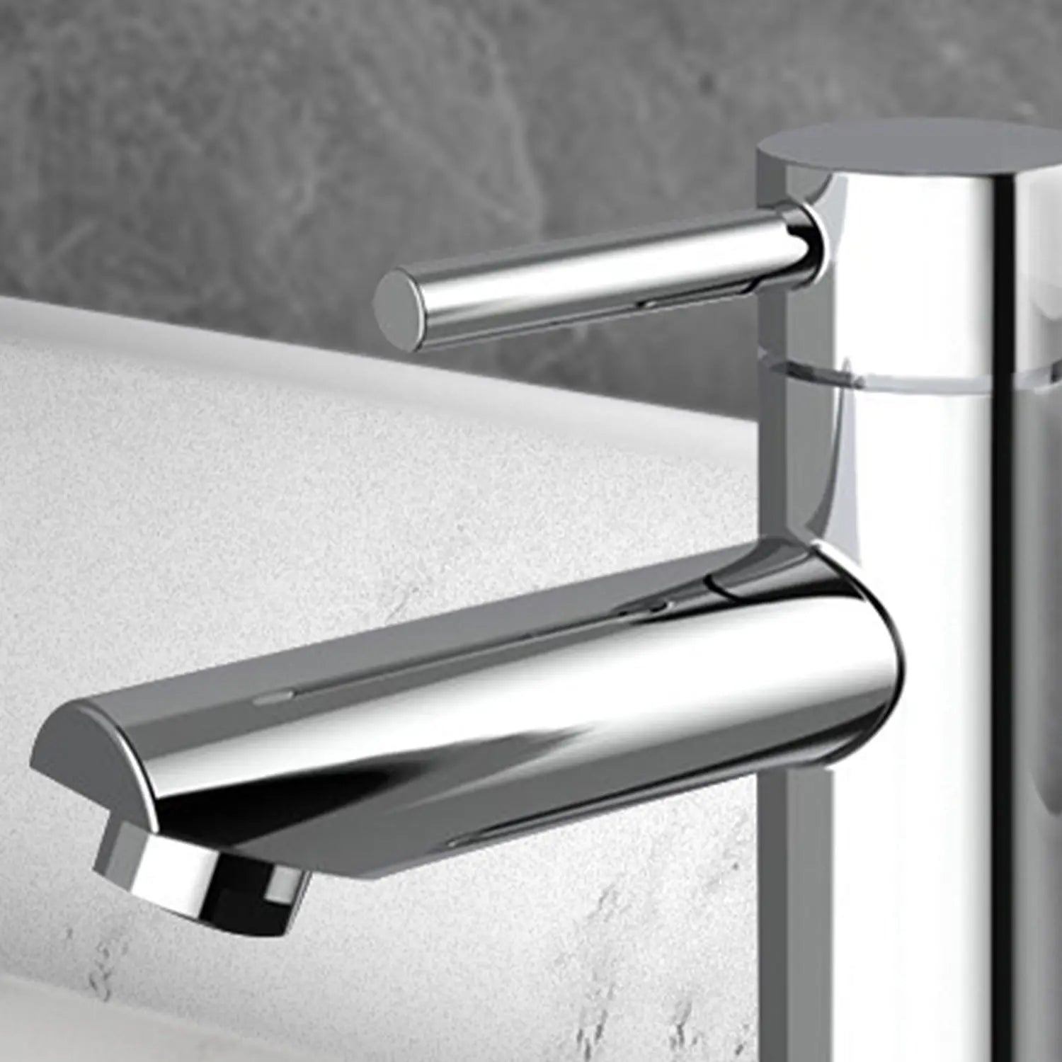 Single-Handle Single-Hole Deck Mount Bathroom Vanity Faucet - larahd