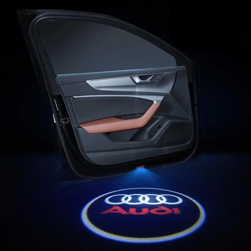 Audi Sline Logo LED Laser Projector Car Door Welcome Ghost Courtesy Shadow Light - larahd