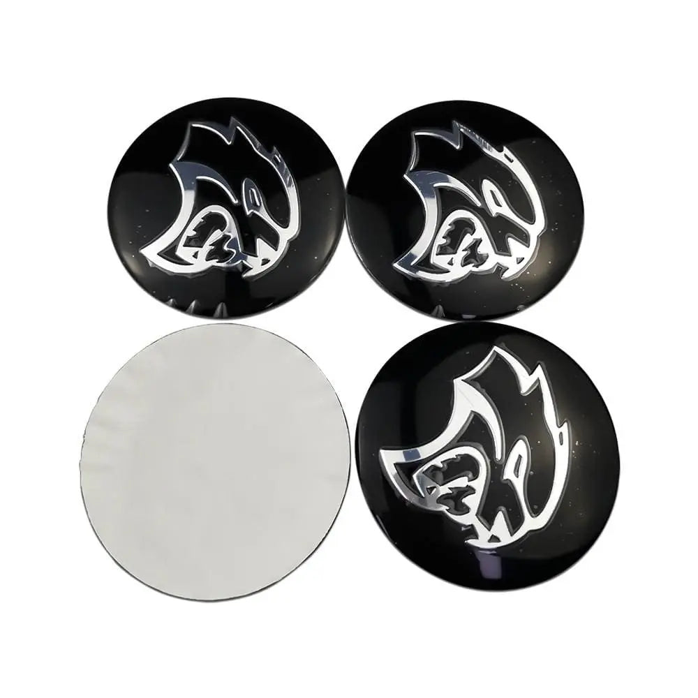 4PCS 56mm Dodge Sheep Viper RT Car Wheel Center Hub Cap Sticker Auto Tire Emblem Badge Decal