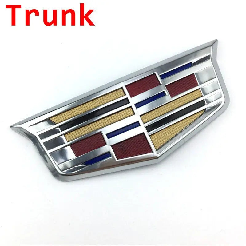 Cadillac Front Grille Emblem Tailgate Trunk Badge Sticker for XTS XT5 XT6 ATSL SRX BLS CT4 CT5 CT6 - larahd