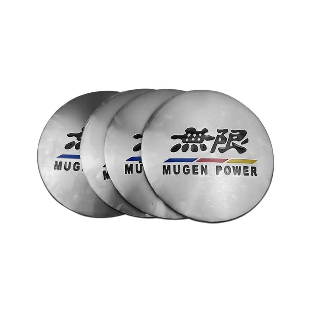 4pcs 56mm Honda Mugen Power Odyssey City Insight Accord Civic CRV Car Wheel Center Hub Cap Sticker  Emblem Badge Decal