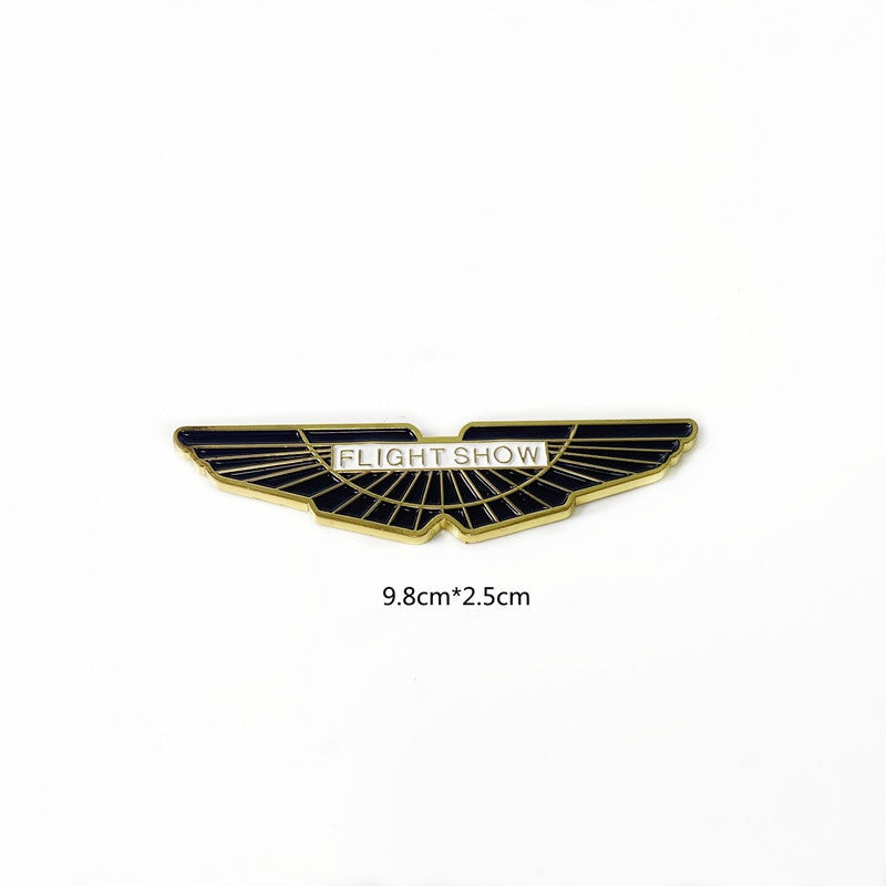 3D Metal Sticker Flight Show Side Front Body Badge for Aston Martin - larahd